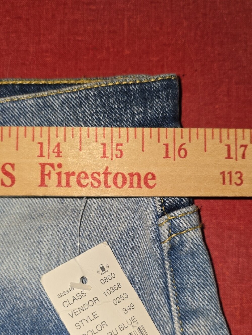 Pacsun Vintage Icon Colorblock Two-Tone Blue High-Rise Jeans  Women Size 30 NWT - Picture 9 of 16